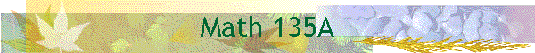 Math 135A