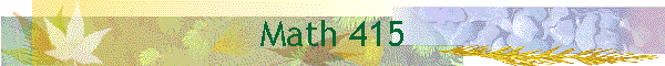 Math 415