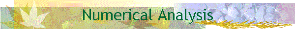 Numerical Analysis