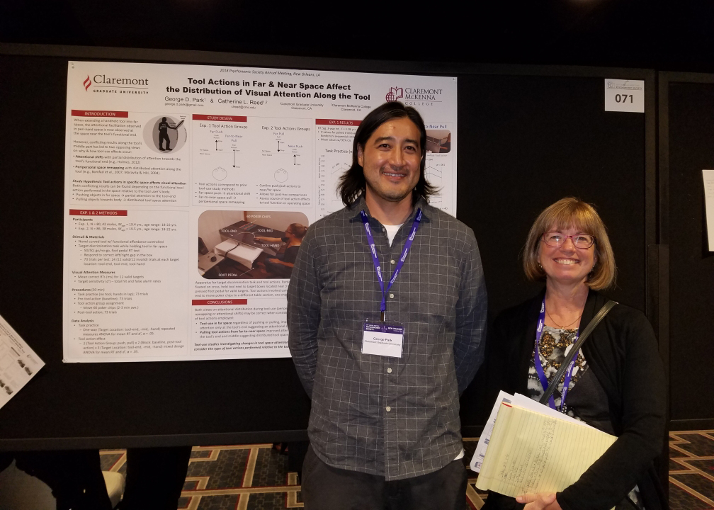 George Park & Prof. Reed at Psychonomics